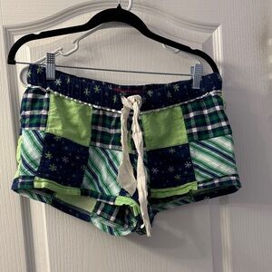 Xhilaration Green and Blue Patchwork Shorts